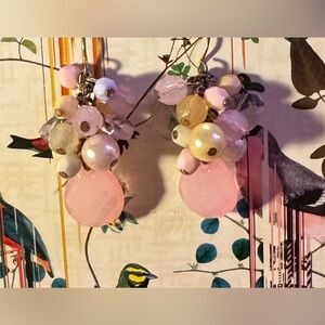 Pink Cluster Dangle Earrings!